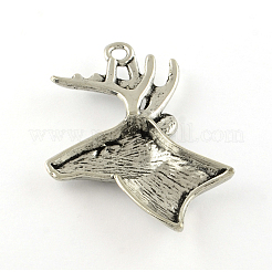Tibetan Style Alloy Big Pendants&nbsp;TIBE-Q050-61AS-LF