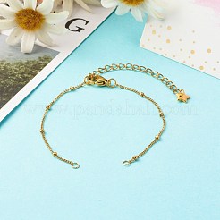 Handmade 304 Stainless Steel Satellite Chains Bracelets Making Accessories&nbsp;AJEW-JB01024