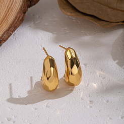 Stainless Steel Teardrop Stud Earrings&nbsp;XP5209