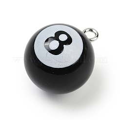 8 Ball Sport Theme Resin Pendants&nbsp;LS-RESI-I063-01B