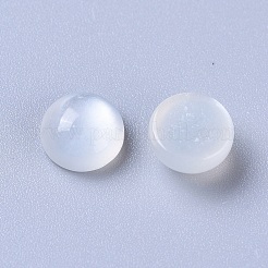 Natural White Moonstone Cabochons&nbsp;G-L541-01C-6mm