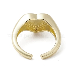 Brass Adjustable Open Rings&nbsp;RJEW-K257-86G-07