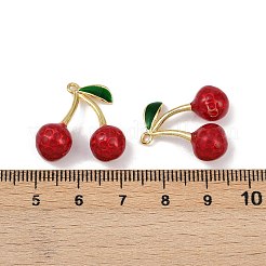 Brass Enamel Pendants&nbsp;KK-Z119-03G