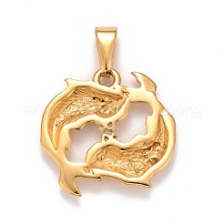 Ion Plating(IP) 304 Stainless Steel Pendants&nbsp;STAS-D165-14G-10