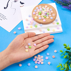 100Pcs Flower Resin Cabochons&nbsp;MRMJ-TA0001-36