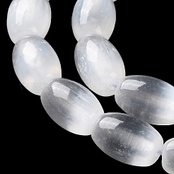 Macaron Color Natural Selenite Beads Strands&nbsp;X1-G-B102-A01-09