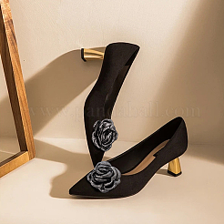 2Pcs Polyester Shoe Buckle Clips&nbsp;AJEW-ME0001-45B