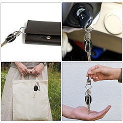 4Pcs 2 Colors Zinc Alloy Push Gate Snap Keychain Clasp Findings&nbsp;FIND-CA0005-88