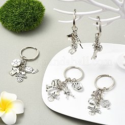 5Pcs Alloy Keychain&nbsp;KEYC-CJ00006