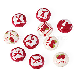 Christmas Opaque Acrylic Beads&nbsp;SACR-TAC0015-01M