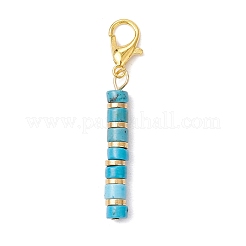 7Pcs Natural & Synthetic Mixed Stone Pendant Decorations&nbsp;HJEW-JM03689