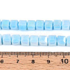 Anti-Tarnish Electroplate Glass Beads Strands&nbsp;GLAA-T025-6mm-10B
