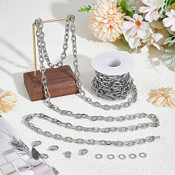 DIY 304 Stainless Steel Cable Chains Necklace/Bracelets Making Kits&nbsp;DIY-BBC0002-54