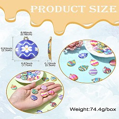 28Pcs 14 Colors Printed Alloy Pendants&nbsp;FIND-CJ0002-88