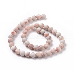 Natural Red Netstone Beads Strands&nbsp;G-Q462-8mm-14