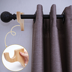 2 Bags Wood Curtain Rod Hanger&nbsp;DIY-UN0008-32