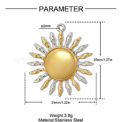 304 Stainless Steel Pendants&nbsp;SA-OY002-46G