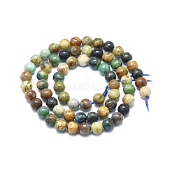 Natural Chrysocolla and Lapis Lazuli Beads Strands&nbsp;G-F715-105A