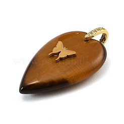Natural Tiger Eye Pendants&nbsp;G-G470-02G-03