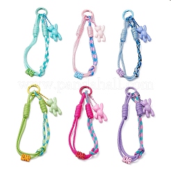 6Pcs Polyester & Spandex Parachute Cord Pendant Decorations&nbsp;HJEW-JM03797