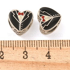 925 Sterling Silver Wedding Suit Shape European Beads&nbsp;FIND-NH0001-10P