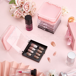 9Pcs 3 Colors Plastic Fake Nail Tips Storage Box&nbsp;CON-SP0001-16