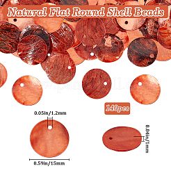 140Pcs Dyed Natural Akoya Shell Pendants&nbsp;BSHE-BBC0001-07B
