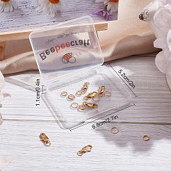 20Pcs Brass Lobster Claw Clasps&nbsp;KK-BBC0021-59G