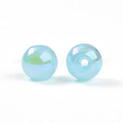 Electroplate Pearlized Glass Pearl Beads&nbsp;EGLA-T021-14B-07