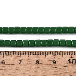 Opaque Solid Color Glass Beads Strands&nbsp;GLAA-N065-4x4mm-C09