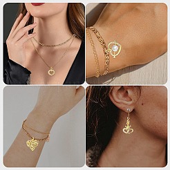 12Pcs 6 Styles Rack Plating Brass Pave Cubic Zirconia Pendants&nbsp;KK-CJ0002-05