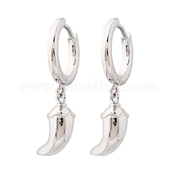 Chili Brass Hoop Earrings&nbsp;EJEW-Q015-17P