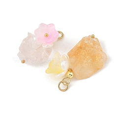Raw Rough Natural Mixed Gemstone Pendants&nbsp;PALLOY-JF06069