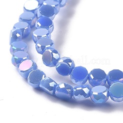 Electroplate Glass Beads Strands&nbsp;GLAA-E036-03C