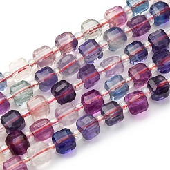 Natural Colorful Fluorite Beads Strands&nbsp;G-H096-A01-02