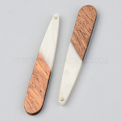 Opaque Resin & Walnut Wood Pendants&nbsp;LS-RESI-S389-039A-C04