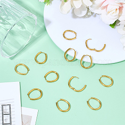 6 Pairs 201 Stainless Steel Hoop Earrings&nbsp;EJEW-ME0001-21