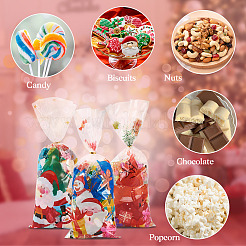 40Pcs 4 Styles  Christmas Theme OPP Self-adhesive Cookie & Snacks Package Bags&nbsp;CON-TAC0010-90A