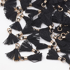 Polycotton(Polyester Cotton) Tassel Pendant Decorations&nbsp;FIND-S275-01G