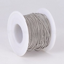 Tarnish Resistant 304 Stainless Steel Box Chains&nbsp;CHS-E018-02P