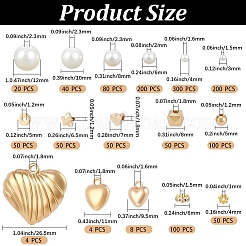 DIY Round Heart Findings Kits&nbsp;DIY-PA0001-19