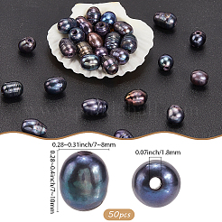 50Pcs Large Hole Pearl Beads&nbsp;PEAR-LT0001-09C