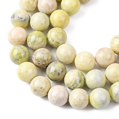 Natural Lemon Jade Beads Strands&nbsp;G-H343-D01-12mm-B