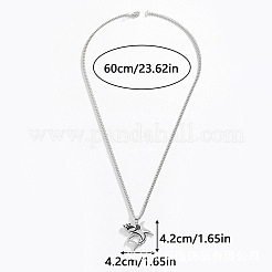 Shark Zinc Alloy Black Enamel Pendant Necklaces for Women&nbsp;FS-WG17648-01