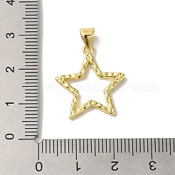 Rack Plating Heart Brass Pendants&nbsp;KK-G504-24D-G