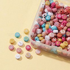 50G 2 Colors Opaque Mixed Color Acrylic Beads&nbsp;SACR-FS0001-10