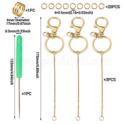 DIY Alloy & Iron Lipstick Keychains Making Kits&nbsp;DIY-TA0014-04