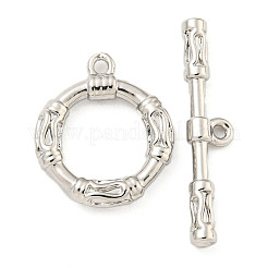 Brass Toggle Clasps&nbsp;KK-A223-14P