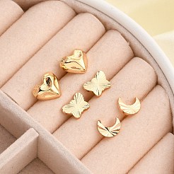 Brass Stud Earring Sets for Women&nbsp;EJEW-F352-01G-01