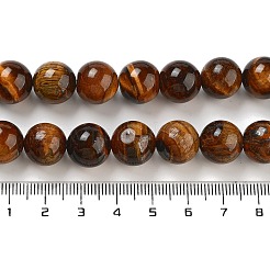 Natural Tiger Eye Round Bead Strands&nbsp;X-G-R200-12mm